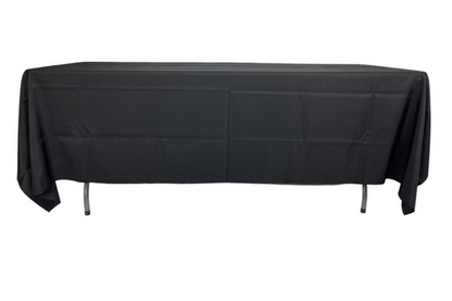 FIT 6 FOOT RECTANGULAR TABLE BLACK  70”W x 102”L SC