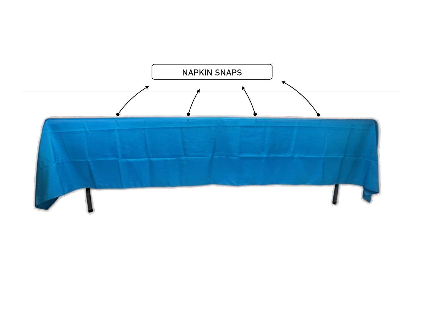 FIT 8 FOOT RECTANGULAR TABLE LINEN 70” x 126” SC