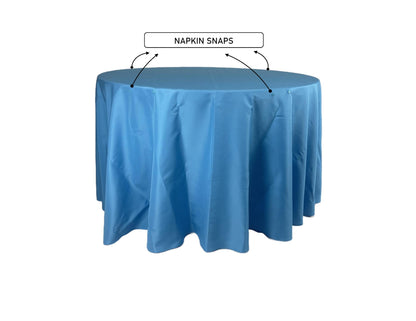 FIT 6 FOOT ROUND TABLE  LINEN 130” ROUND