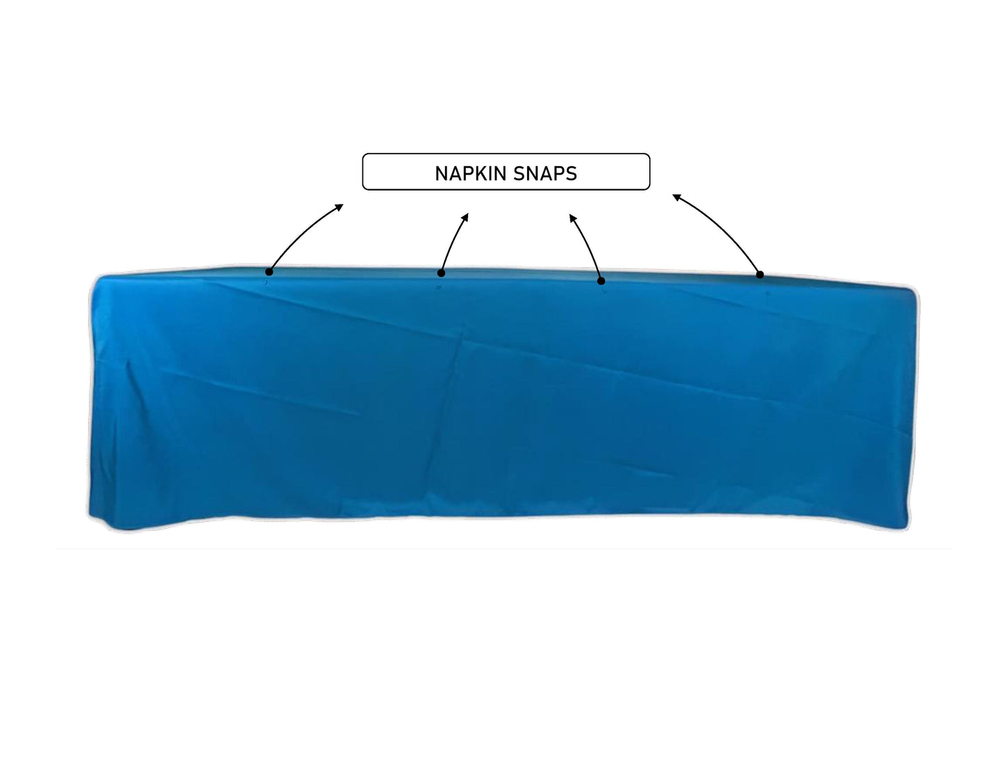 FIT 8 FOOT RECTANGULAR TABLE LINEN 88” x 154” RC