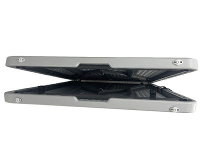 6 FOOT RECTANGULAR TABLE WITH INTEGRATED SNAP BUTTONS
